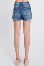 Load image into Gallery viewer, Womens High Waisted Denim Shorts
