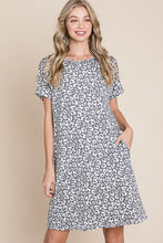 Load image into Gallery viewer, Womens Charcoal Leopard Print Dress
