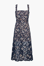 Load image into Gallery viewer, Womens Navy Lacey Midi Dress
