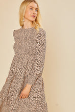 Load image into Gallery viewer, Women Leopard Printed Round Neckline Midi Dress
