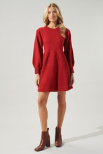 Load image into Gallery viewer, Womens Red Christmas Sweater Dress
