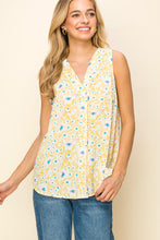 Load image into Gallery viewer, Womens Yellow V-Neck Blouse

