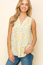 Load image into Gallery viewer, Womens Yellow Floral Printed Top
