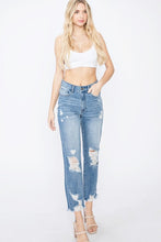 Load image into Gallery viewer, Womens Medium Wash High Waisted Mom Jeans
