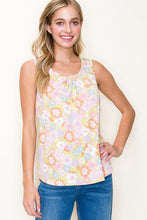 Load image into Gallery viewer, Womens Lime Floral Printed Top
