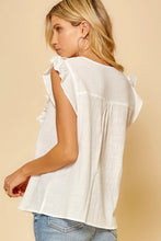 Load image into Gallery viewer, Ruffle Sleeveless Shirt - Lovell Boutique
