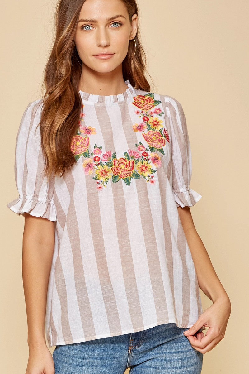 Puffy Sleeve Blouse