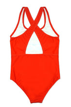 Load image into Gallery viewer, Girls Red Swimming Suit
