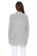 Load image into Gallery viewer, womens grey sweater knit top
