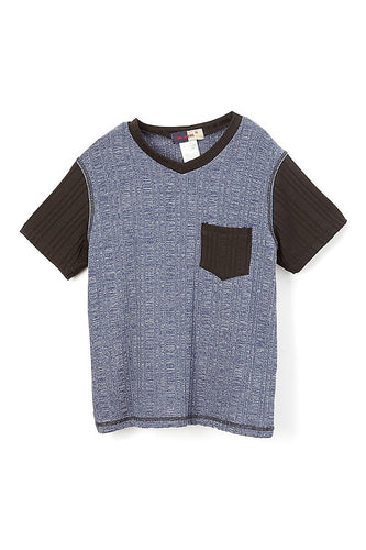Boys Casual V-Neck Top with front pocket