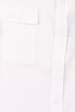 Load image into Gallery viewer, Mens White Short Sleeve Shirt with Pockets
