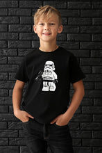 Load image into Gallery viewer, Boys  Black Storm Trooper Shirt
