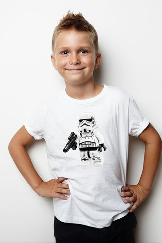 Boys White Star Wars Graphic Top