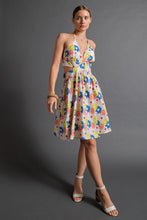 Load image into Gallery viewer, Aubree Blush Printed Poplin Halter Dress

