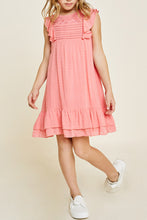 Load image into Gallery viewer, Girls Pink Sleeveless A-Line Dress
