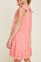 Load image into Gallery viewer, Girls Bubble Gum Lace Knee Length Dress
