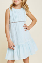 Load image into Gallery viewer, Girls Light Blue Tank Dress
