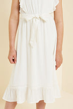 Load image into Gallery viewer, Girls Belted Maxi Dress
