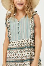 Load image into Gallery viewer, Girls Green Spring/Summer Dress
