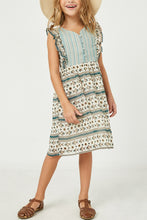 Load image into Gallery viewer, Girls Green Button Up Dress

