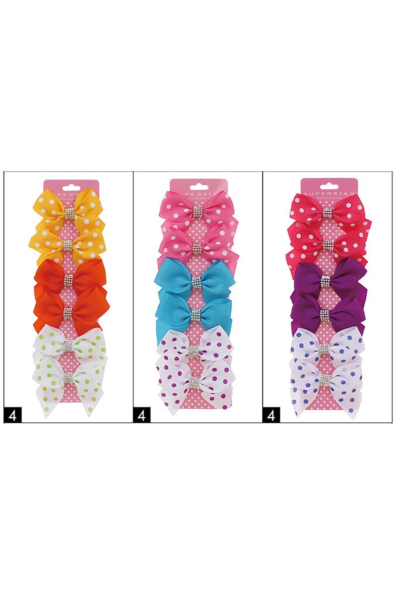 Girls 6-pc Alligator Clip Hair Bow Set