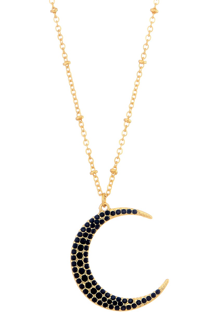 Crescent Pendant Necklace - Lovell Boutique