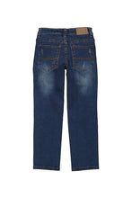 Load image into Gallery viewer, Boys Dark Wash Destructed Jeans
