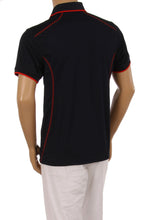 Load image into Gallery viewer, Mens Black and Red Polo Top
