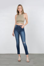 Load image into Gallery viewer, Womens High-Rise Distressed Ankle Jeans
