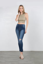 Load image into Gallery viewer, Womens High Rise Dark Wash Denim Pants
