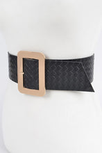 Load image into Gallery viewer, Womens Black and Gold Waist Belt
