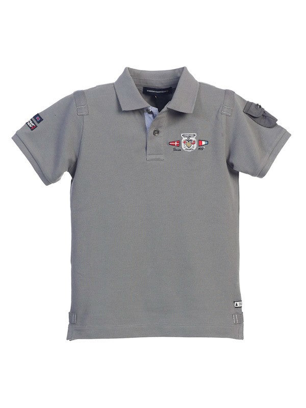 Boys Polo Gray Shirt