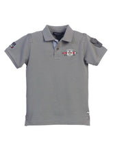 Load image into Gallery viewer, Boys Grey Short Sleeve Polo Shirt
