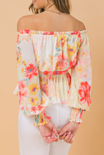 Load image into Gallery viewer, Womens Printed Off-Shoulder Top
